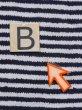 Photo13: M0621D Used Japanese men  White Men's Yukata / Cotton. Stripes, It looks like a Giants novelty.  (Grade C) (13)
