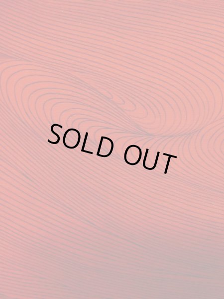 Photo7: M0627A Used Japanese women  Red HAORI short jacket / Silk. Gradation, Mixture of synthetic fibers and patching in the lining.  (Grade B) (7)