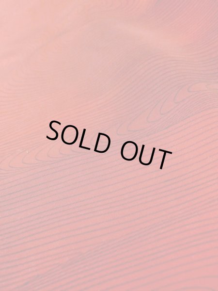 Photo10: M0627A Used Japanese women  Red HAORI short jacket / Silk. Gradation, Mixture of synthetic fibers and patching in the lining.  (Grade B) (10)