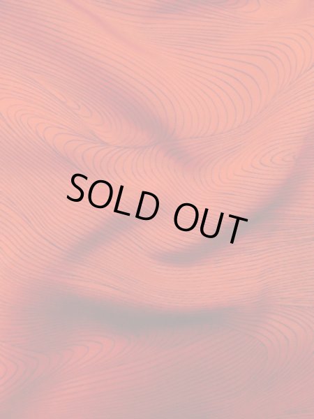 Photo12: M0627A Used Japanese women  Red HAORI short jacket / Silk. Gradation, Mixture of synthetic fibers and patching in the lining.  (Grade B) (12)