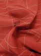 Photo12: M0627D Used Japanese women  Red HAORI short jacket / Silk. Line,   (Grade B) (12)