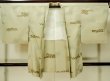 Photo1: M0627F Used Japanese women Pale Beige HAORI short jacket / Silk. Abstract pattern   (Grade B) (1)