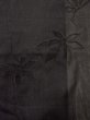 Photo3: Mint M0627K Used Japanese women  Black HAORI short jacket / Silk. MOMIJI maple leaf   (Grade A) (3)