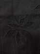 Photo4: Mint M0627K Used Japanese women  Black HAORI short jacket / Silk. MOMIJI maple leaf   (Grade A) (4)