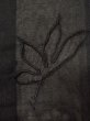 Photo6: Mint M0627K Used Japanese women  Black HAORI short jacket / Silk. MOMIJI maple leaf   (Grade A) (6)