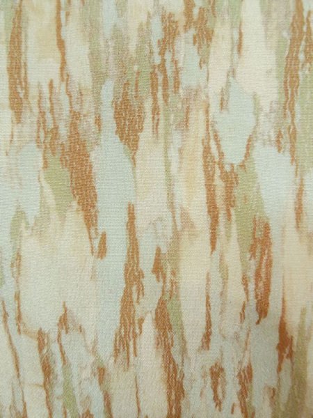 Photo5: M0627L Used Japanese women Pale Green HAORI short jacket / Silk. Abstract pattern   (Grade B) (5)