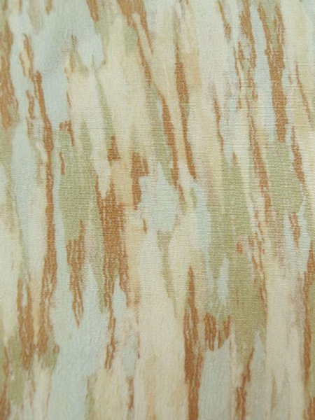 Photo6: M0627L Used Japanese women Pale Green HAORI short jacket / Silk. Abstract pattern   (Grade B) (6)