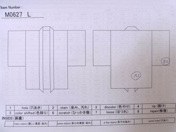 Photo12: M0627L Used Japanese women Pale Green HAORI short jacket / Silk. Abstract pattern   (Grade B) (12)