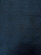 Photo6: Mint M0627N Used Japanese women Dark Navy Blue HAORI short jacket / Silk. Hemp leaf   (Grade A) (6)