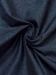 Photo9: Mint M0627N Used Japanese women Dark Navy Blue HAORI short jacket / Silk. Hemp leaf   (Grade A) (9)