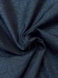 Photo10: Mint M0627N Used Japanese women Dark Navy Blue HAORI short jacket / Silk. Hemp leaf   (Grade A) (10)