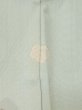 Photo3: M0627P Used Japanese womenPale Light Green HAORI short jacket / Silk. UME plum bloom,   (Grade C) (3)