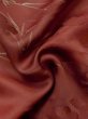 Photo12: M0627S Used Japanese women Dark Red HAORI short jacket / Silk. Flower,   (Grade C) (12)