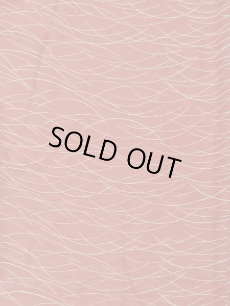 Photo4: M0627T Used Japanese women  Vermilion HAORI short jacket / Silk. Grass   (Grade B) (4)