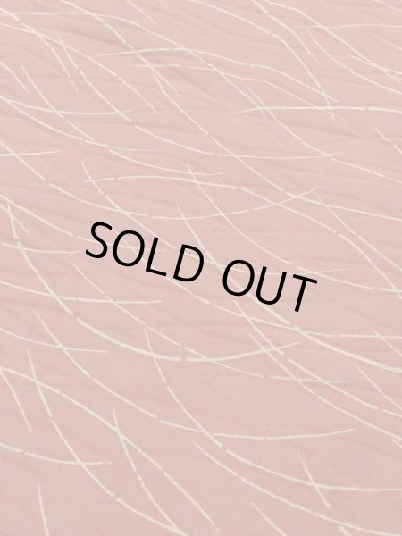 Photo7: M0627T Used Japanese women  Vermilion HAORI short jacket / Silk. Grass   (Grade B) (7)