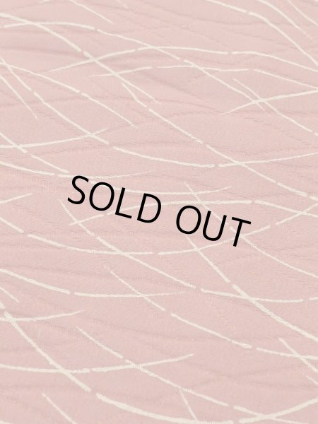 Photo8: M0627T Used Japanese women  Vermilion HAORI short jacket / Silk. Grass   (Grade B) (8)