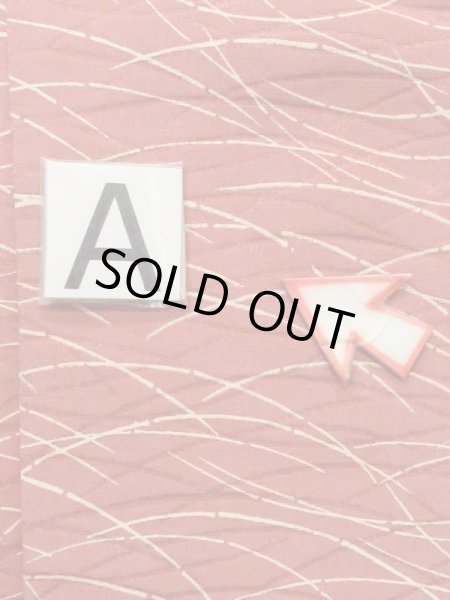 Photo13: M0627T Used Japanese women  Vermilion HAORI short jacket / Silk. Grass   (Grade B) (13)