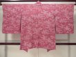 Photo2: M0628A Used Japanese womenLight Grayish Pink HAORI short jacket / Silk. UME plum bloom,   (Grade C) (2)