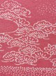 Photo8: M0628A Used Japanese womenLight Grayish Pink HAORI short jacket / Silk. UME plum bloom,   (Grade C) (8)