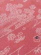 Photo10: M0628A Used Japanese womenLight Grayish Pink HAORI short jacket / Silk. UME plum bloom,   (Grade C) (10)