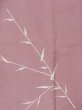 Photo3: M0628B Used Japanese womenPale Grayish Pink HAORI short jacket / Silk. Bamboo leaf   (Grade C) (3)
