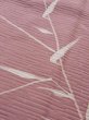 Photo8: M0628B Used Japanese womenPale Grayish Pink HAORI short jacket / Silk. Bamboo leaf   (Grade C) (8)