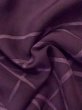 Photo10: M0628C Used Japanese women Dark Purple HAORI short jacket / Silk. Line,   (Grade C) (10)