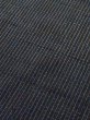 Photo6: M0704A Used Japanese men  Black HITOE unlined / Silk. Stripes   (Grade B) (6)