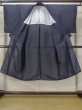 Photo2: M0704B Used Japanese men Dark Navy Blue Summer / Silk. Line   (Grade D) (2)