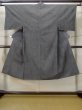 Photo1: M0704C Used Japanese men Dark Gray HITOE unlined / Cotton/hemp Line   (Grade D) (1)