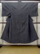 Photo1: M0704D Used Japanese men Dark Navy Blue HITOE unlined / Cotton/hemp Line   (Grade D) (1)