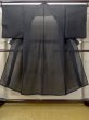 Photo1: M0704H Used Japanese men  Black Summer / Silk. Plaid Checks   (Grade D) (1)
