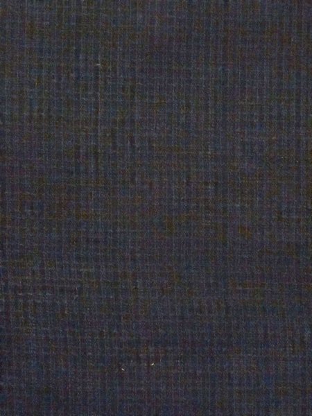 Photo5: M0704H Used Japanese men  Black Summer / Silk. Plaid Checks   (Grade D) (5)