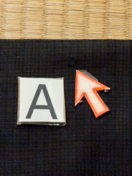 Photo12: M0704H Used Japanese men  Black Summer / Silk. Plaid Checks   (Grade D) (12)