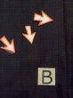 Photo13: M0704H Used Japanese men  Black Summer / Silk. Plaid Checks   (Grade D) (13)