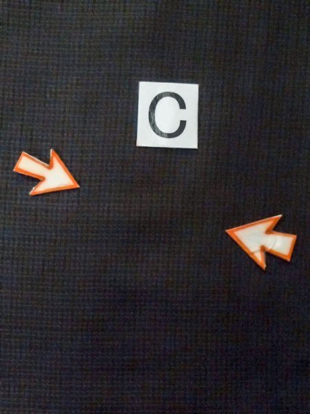 Photo14: M0704H Used Japanese men  Black Summer / Silk. Plaid Checks   (Grade D) (14)