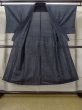 Photo2: M0704O Used Japanese men  Gray HITOE unlined / Silk. Abstract pattern   (Grade B) (2)