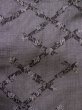 Photo3: M0704T Used Japanese women  Gray HITOE unlined / Silk. Leaf,   (Grade D) (3)