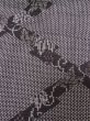 Photo6: M0704T Used Japanese women  Gray HITOE unlined / Silk. Leaf,   (Grade D) (6)