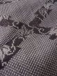 Photo8: M0704T Used Japanese women  Gray HITOE unlined / Silk. Leaf,   (Grade D) (8)