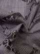 Photo11: M0704T Used Japanese women  Gray HITOE unlined / Silk. Leaf,   (Grade D) (11)