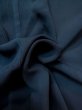 Photo10: M0704U Used Japanese women  Navy Blue HITOE unlined / Silk. Crane   (Grade D) (10)