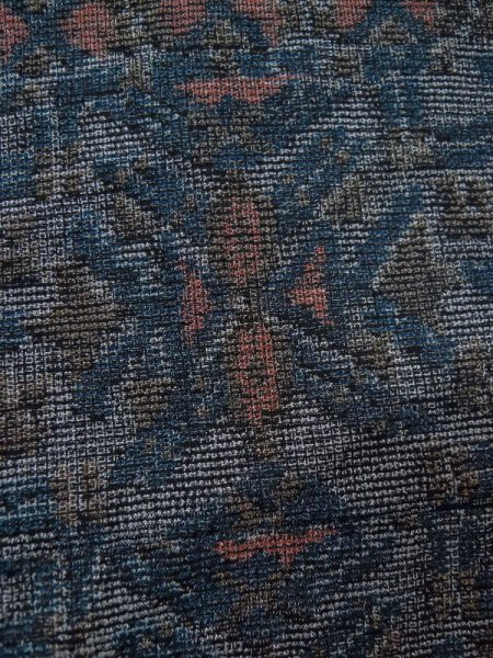 Photo5: Mint M0704V Used Japanese women  Multi Color HITOE unlined / Synthetic. Abstract pattern   (Grade A) (5)