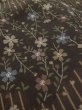 Photo10: M0704Y Used Japanese women  Brown HITOE unlined / Synthetic. SAKURA cherry blossom,   (Grade A) (10)