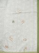 Photo16: M0705A Used Japanese women Light Gray HITOE unlined / Silk. Hemp leaf   (Grade C) (16)