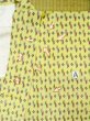 Photo15: M0705C Used Japanese women  Yellow HITOE unlined / Synthetic. Flower,   (Grade C) (15)