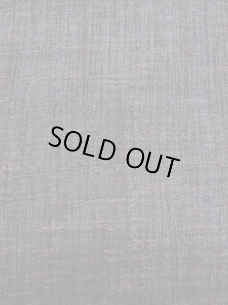 Photo6: M0712A Used Japanese women Grayish Dark Red HITOE unlined / Wool. Stripes,   (Grade B) (6)