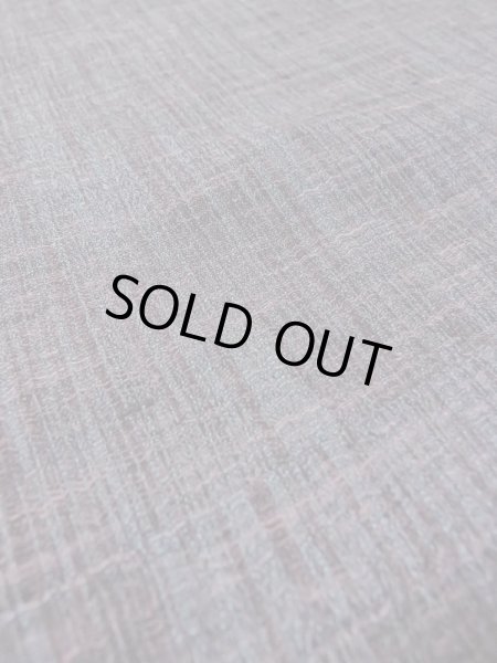 Photo7: M0712A Used Japanese women Grayish Dark Red HITOE unlined / Wool. Stripes,   (Grade B) (7)