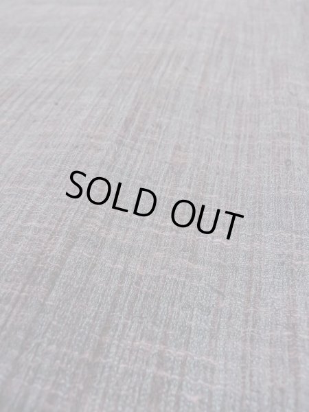 Photo8: M0712A Used Japanese women Grayish Dark Red HITOE unlined / Wool. Stripes,   (Grade B) (8)