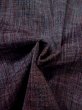 Photo9: M0712A Used Japanese women Grayish Dark Red HITOE unlined / Wool. Stripes,   (Grade B) (9)
